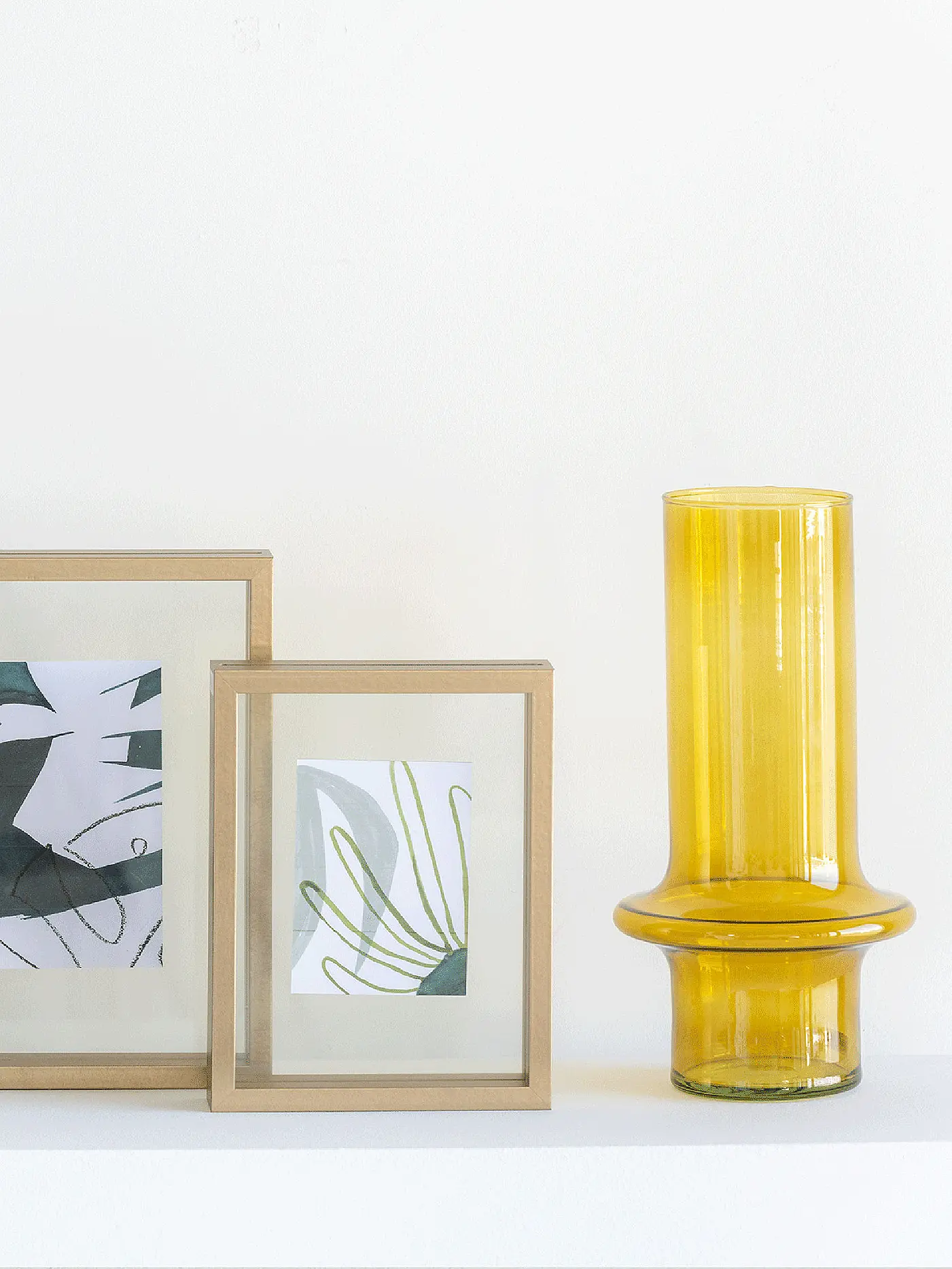 URBAN NATURE CULTURE | Vase YOLK 17x31cm Yellow | 